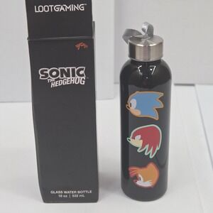 NEW SONIC MANIA Loot Gaming Exclusive 18 oz Glass Water Bottle